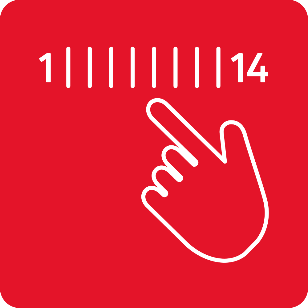 14-level slider control